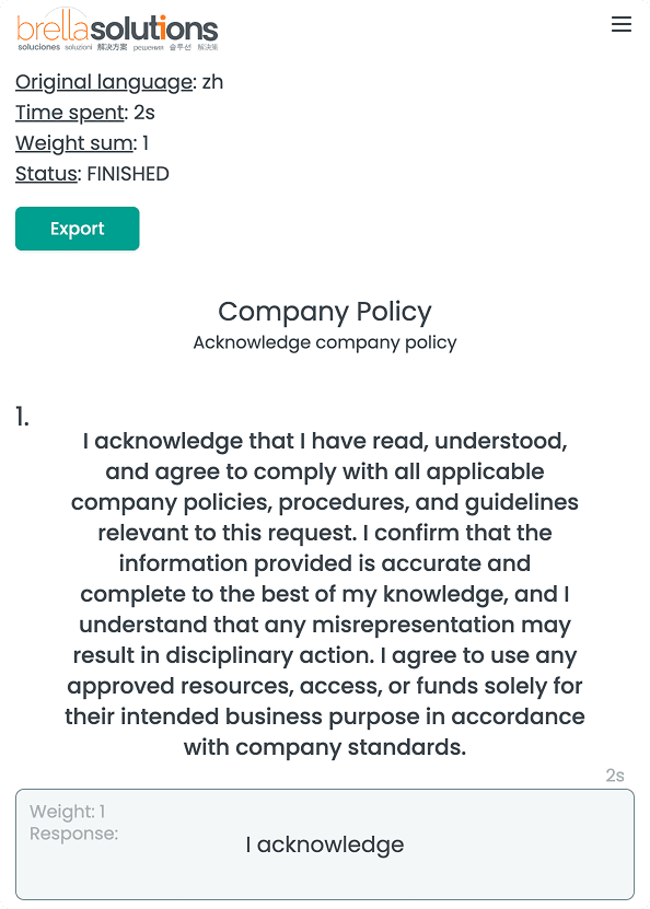 view response