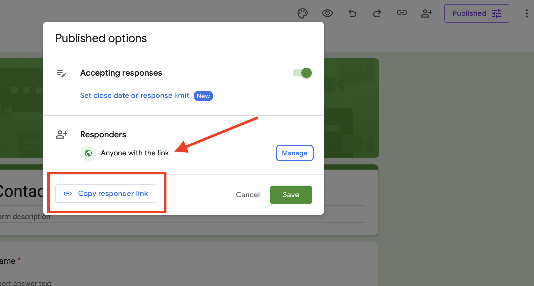 copy responder link